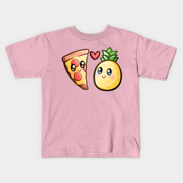 Pineapple Pizza | Pizza My Heart Kids T-Shirt by Sammy Doo